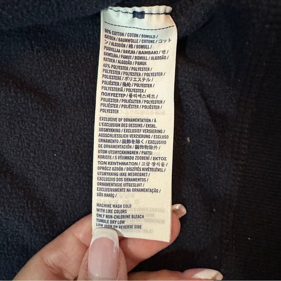 Abercrombie & Fitch Kids Dark Blue Zip-Up Hoodie - Picture 8 of 12